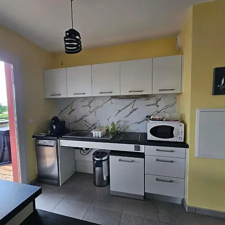 Appartement Rooftop Climatise A Les Bains -300 M De La